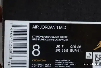 JORDAN AIR GREY MID SMOKE LIGHT 1 0625